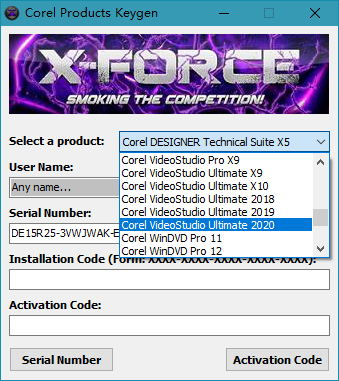 Serial Number Corel Video Studio X6 Hal